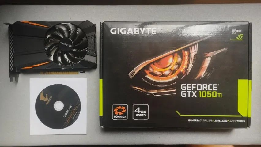 Placa de Vídeo Gigabyte GTX 1050 Ti 4GB **Com Defeito**