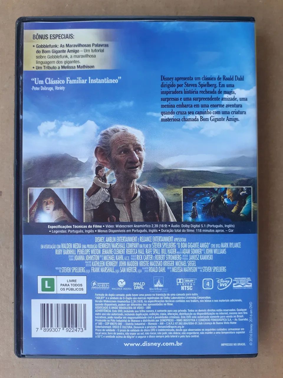 DVD O Bom Gigante Amigo - Foto 2
