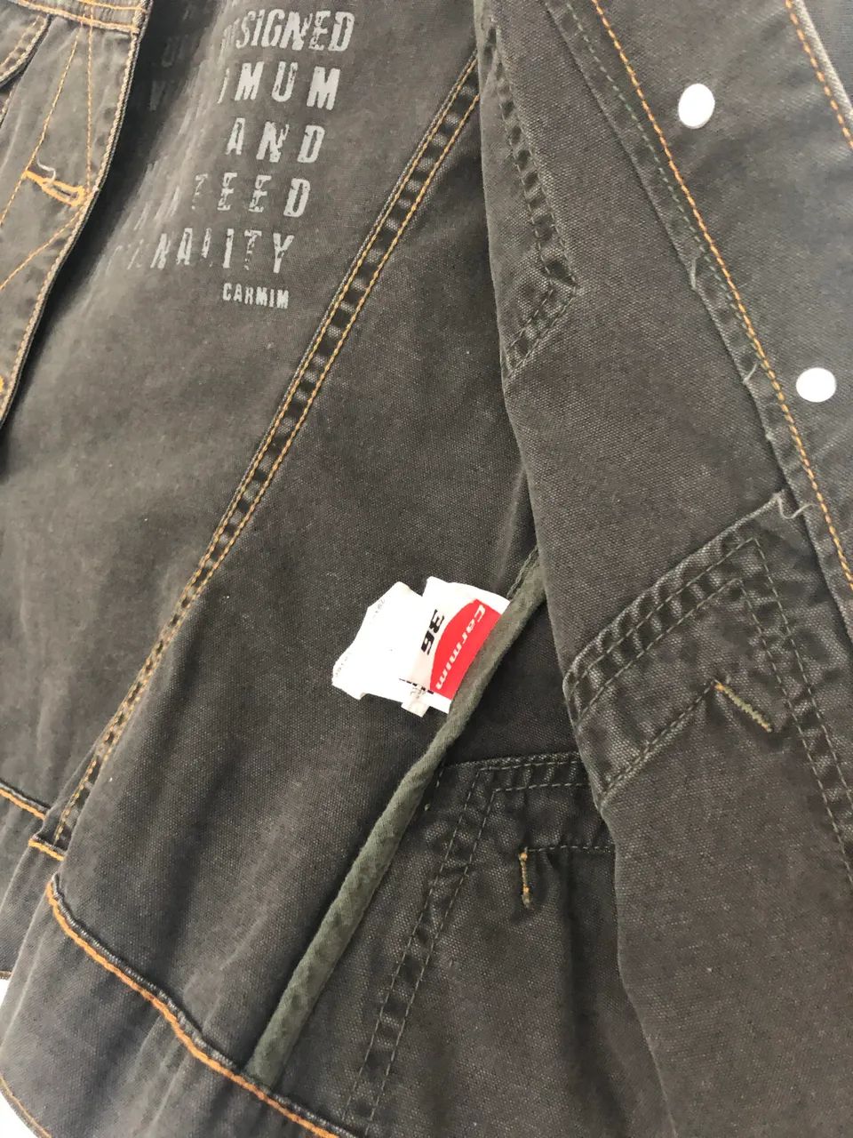 Jaqueta jeans Carmim tamanho 36 marrom 