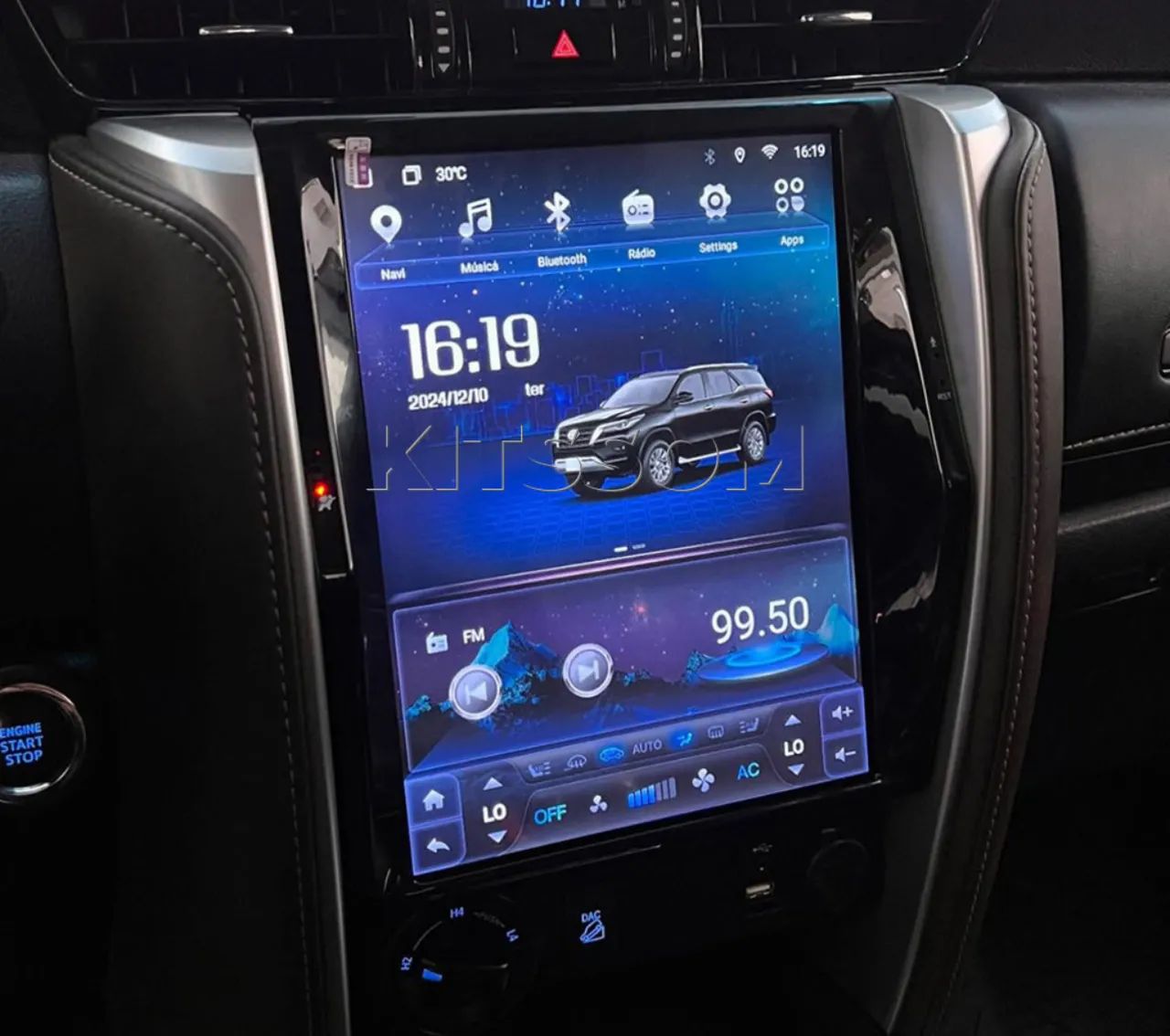 Central Multimídia Android Tesla SW4 2021 a 2024 câmera 360° (produto novo/original)