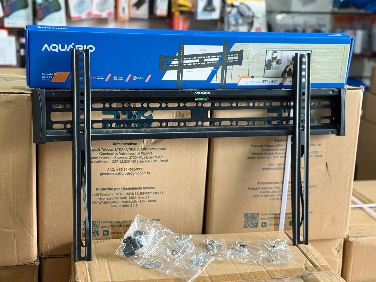 Suporte para TV fixo trilho