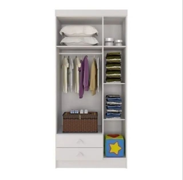 Guarda Roupa Infantil 3 Portas 2 Gavetas Novo Varios Modelos - Foto 2