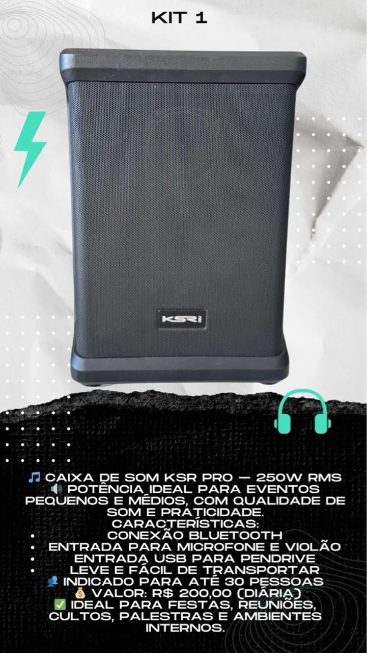 Aluguel de som - a partir de R$200,00(festas, palestras, reuniões, etc.) - Foto 2