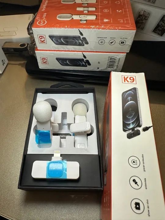 PROMOÇÃO!!! Ultimas unidades, Microfone Lapela K9 NOVO, para iphone!