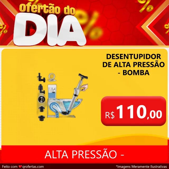 DESINTUPIDOR DE ALTA PRESSÃO PARA PIA, VASO SANITARIO, CANO - ATE 8 BAR DE PRESSÃO - Foto 2