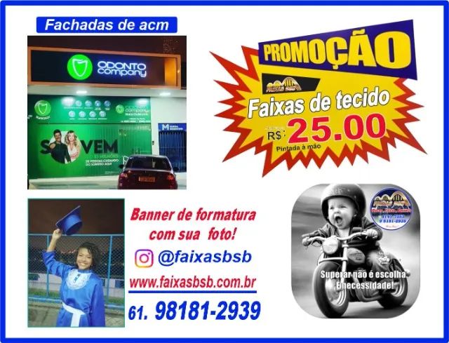 faixas e placas na asa norte E TODO DF - Foto 4