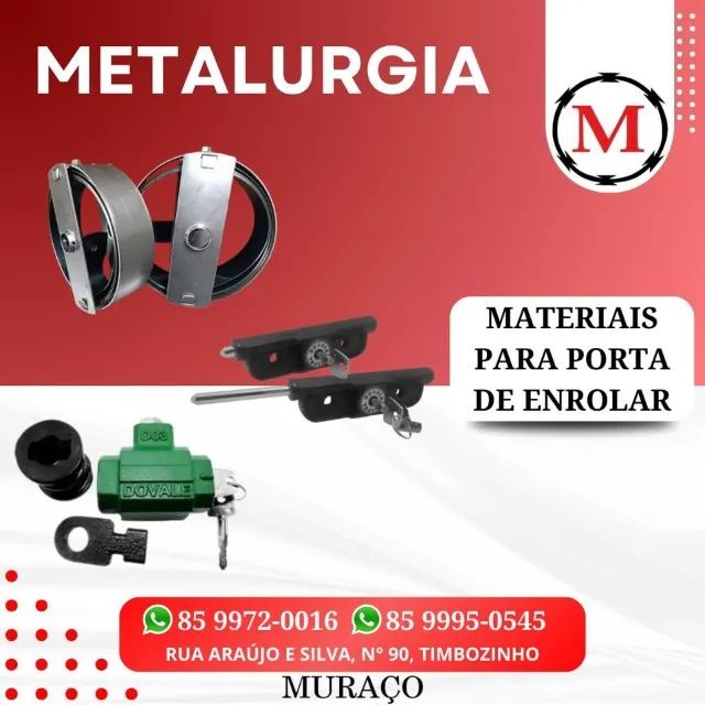 Tambor / Bobina / Mola para porta de enrolar manual