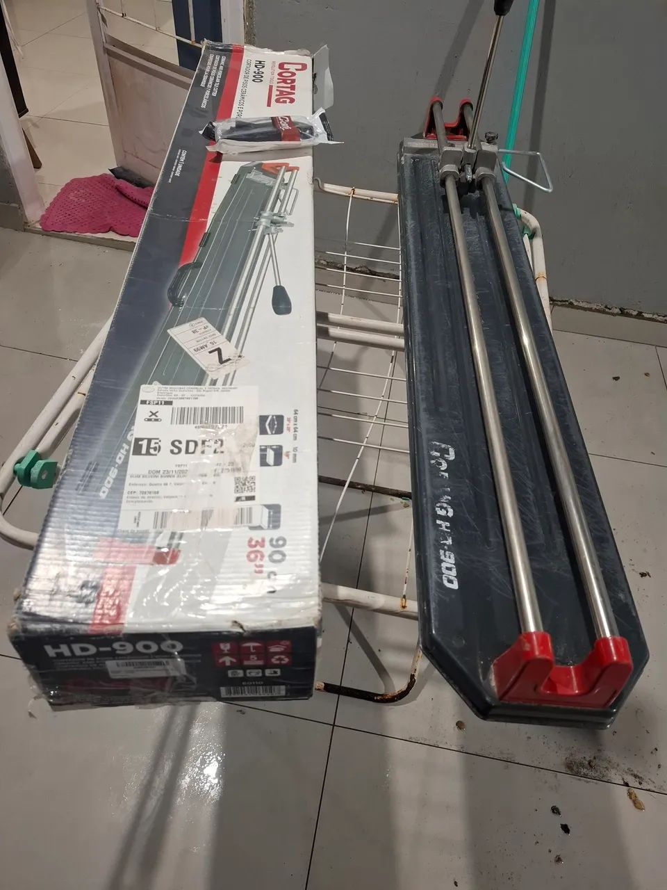 Cortador se piso cerâmica/ porcelanato hd900 90 cm