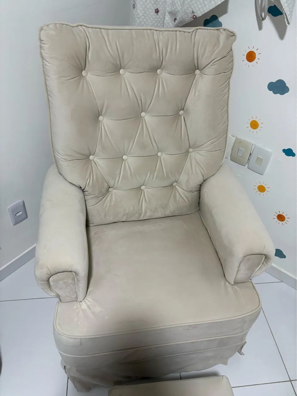 Poltrona de Amamentação com Puff - Foto 3