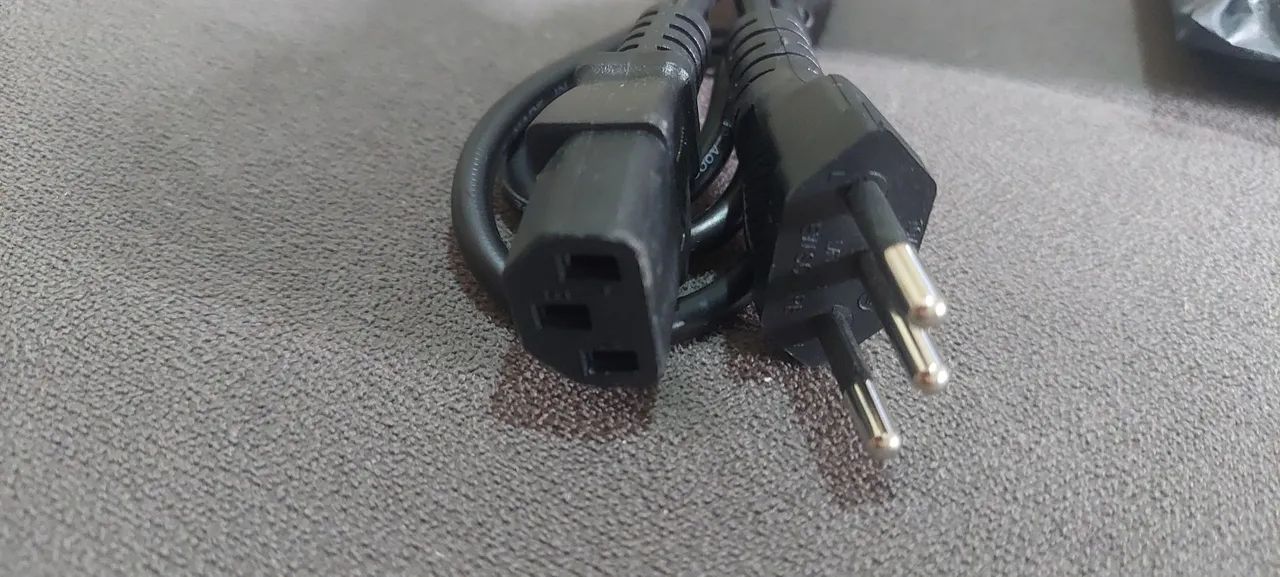 Cabo de força energia tripolar pc / Monitor  - Foto 3