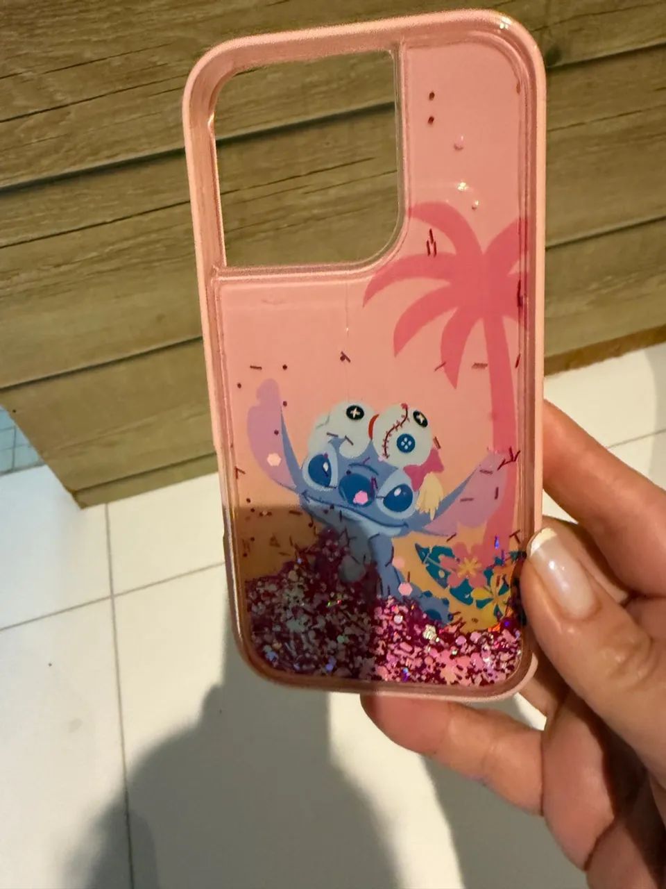 Capa para Celular original disney Stitch com Glitter - Foto 5