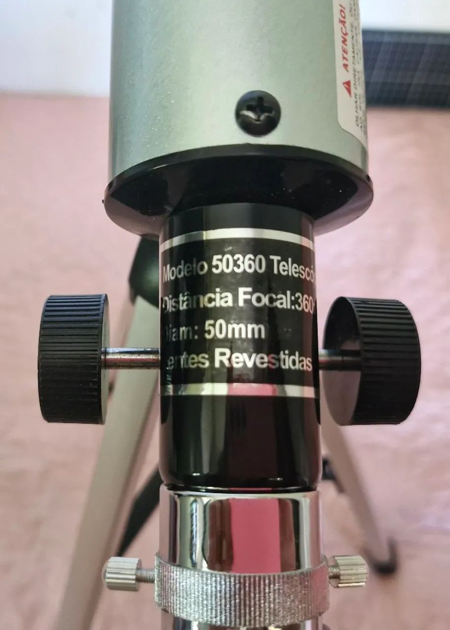 Telescópio Prateado Refractor Uranum407687348765347842