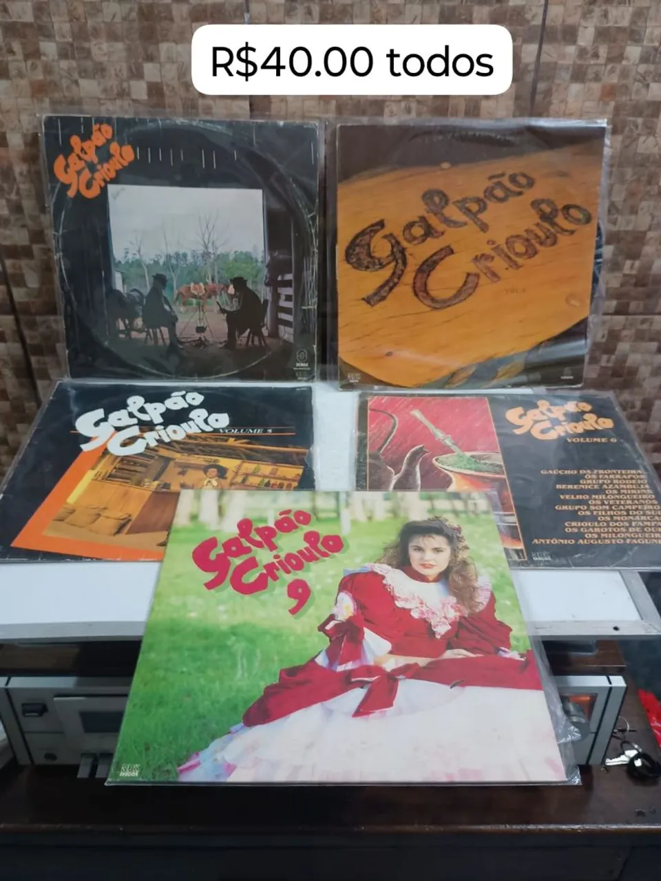Lotes de discos de vinil Galpão Crioulo
