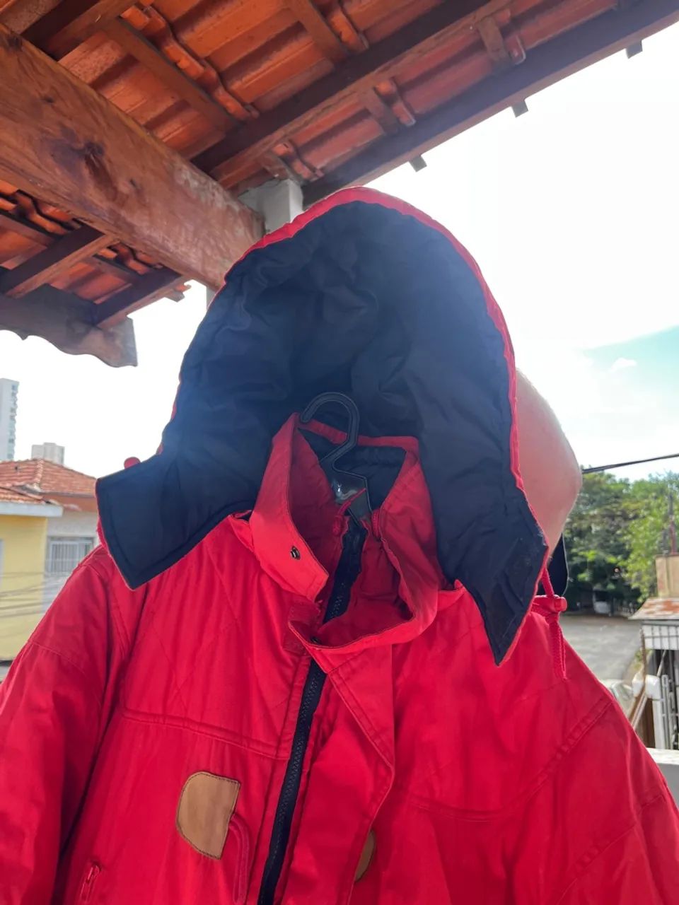 Casaco Vermelho e azul dupla face top  - Foto 4