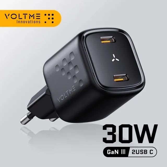 Carregador Voltmr GaN III 30W 2USB C