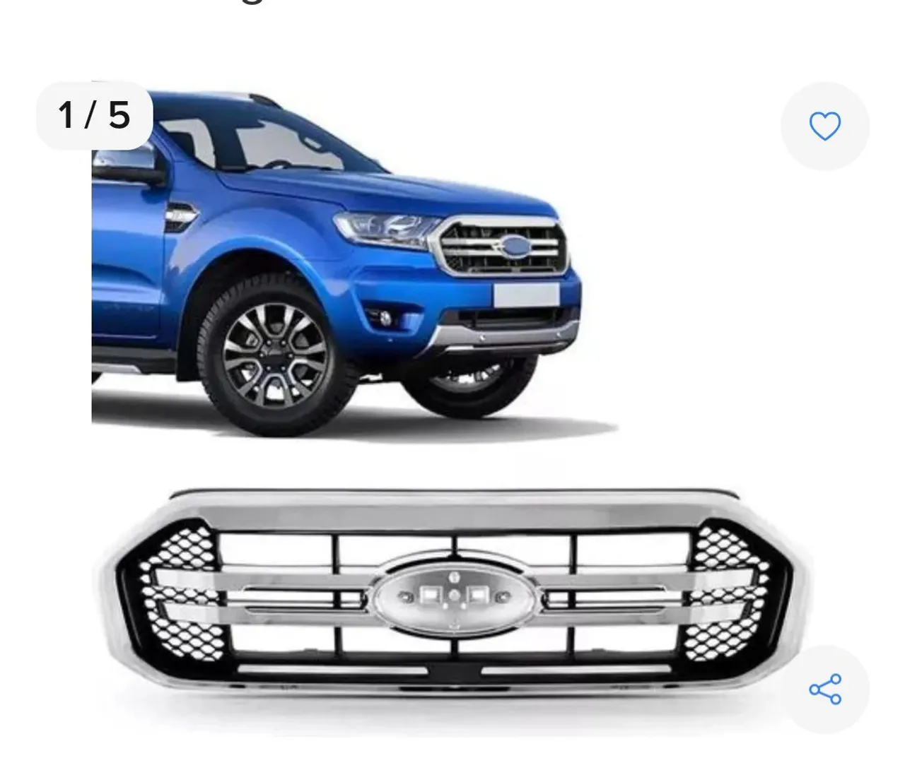 Grade Dianteira Ford Ranger - D 2020,21,22 e23esign Exclusivo