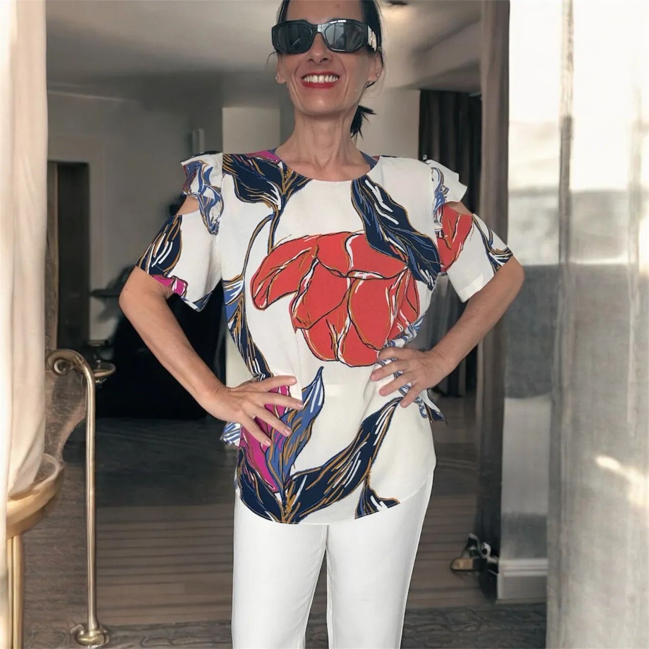 Blusa Maria Valentina Original Floral - Foto 3