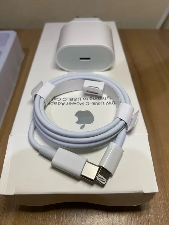 Carregador completo iPhone turbo 20W Apple Original - Foto 2