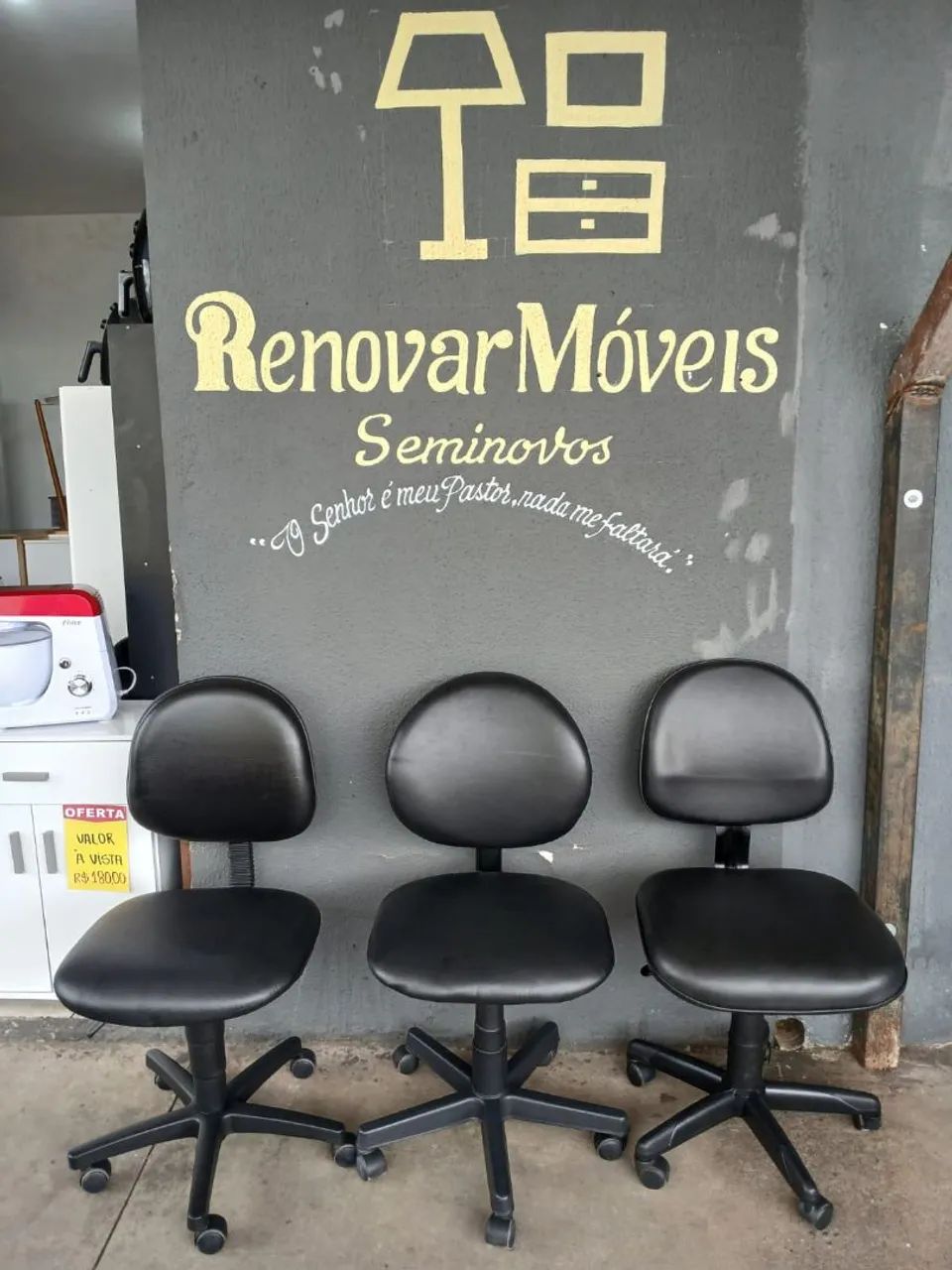 Refurbished Hydraulic Swivel Office Secretary Chair