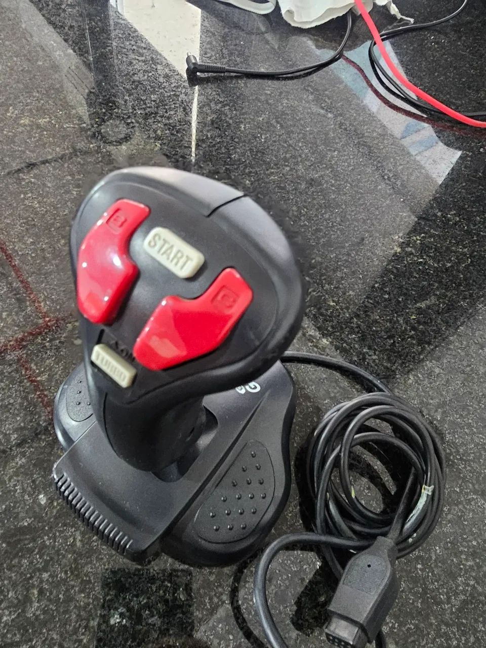 Pacote jogo F22 e Controle Genistick Sega Gênesis original impecável mega 