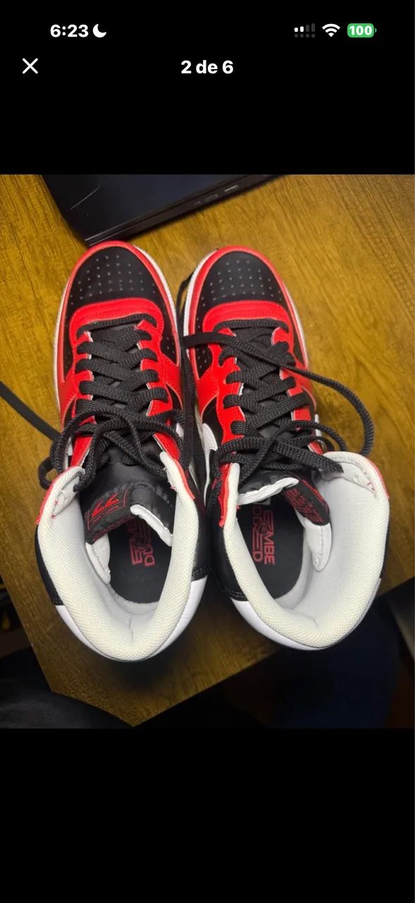 ? Nike Terminator High Black and University Red - Foto 2