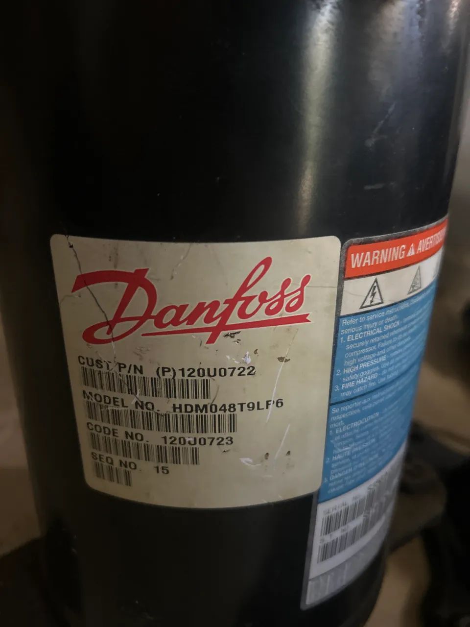 Compressor Hermético Danfoss HDM048T9LF6 - Foto 2