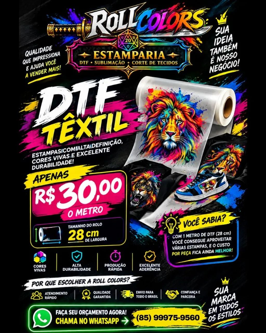 Impressão DTF TEXTIL  e SUBLIMAÇÃO 
