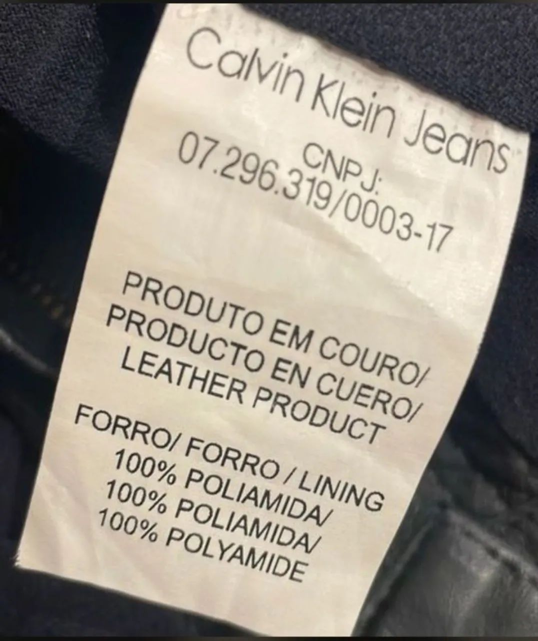 Calça Calvin klein de couro legitimo pelica  - Foto 4