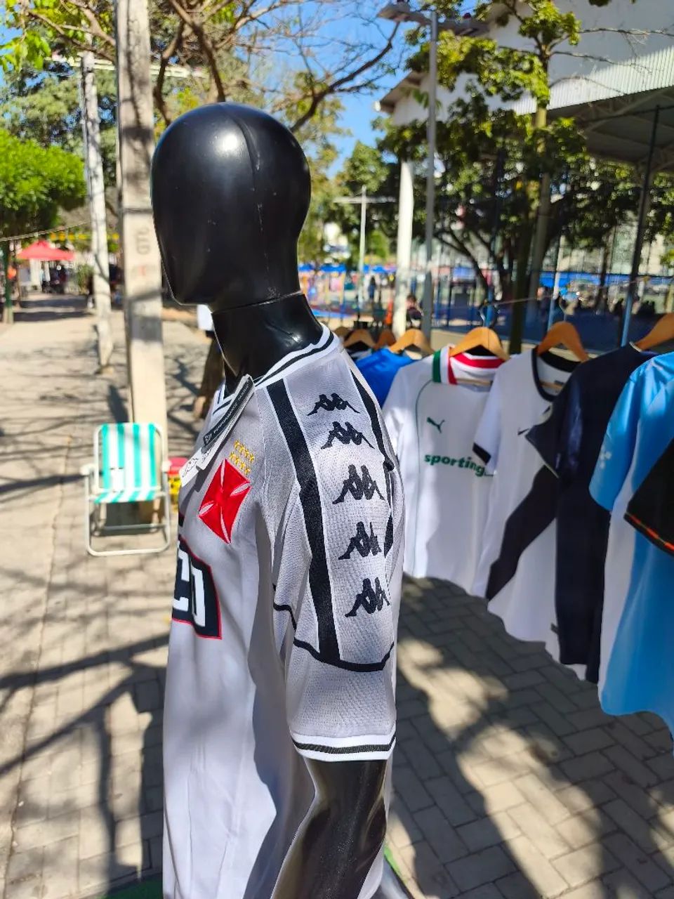 Camisa Vasco Cinza aquecimento  - Foto 4