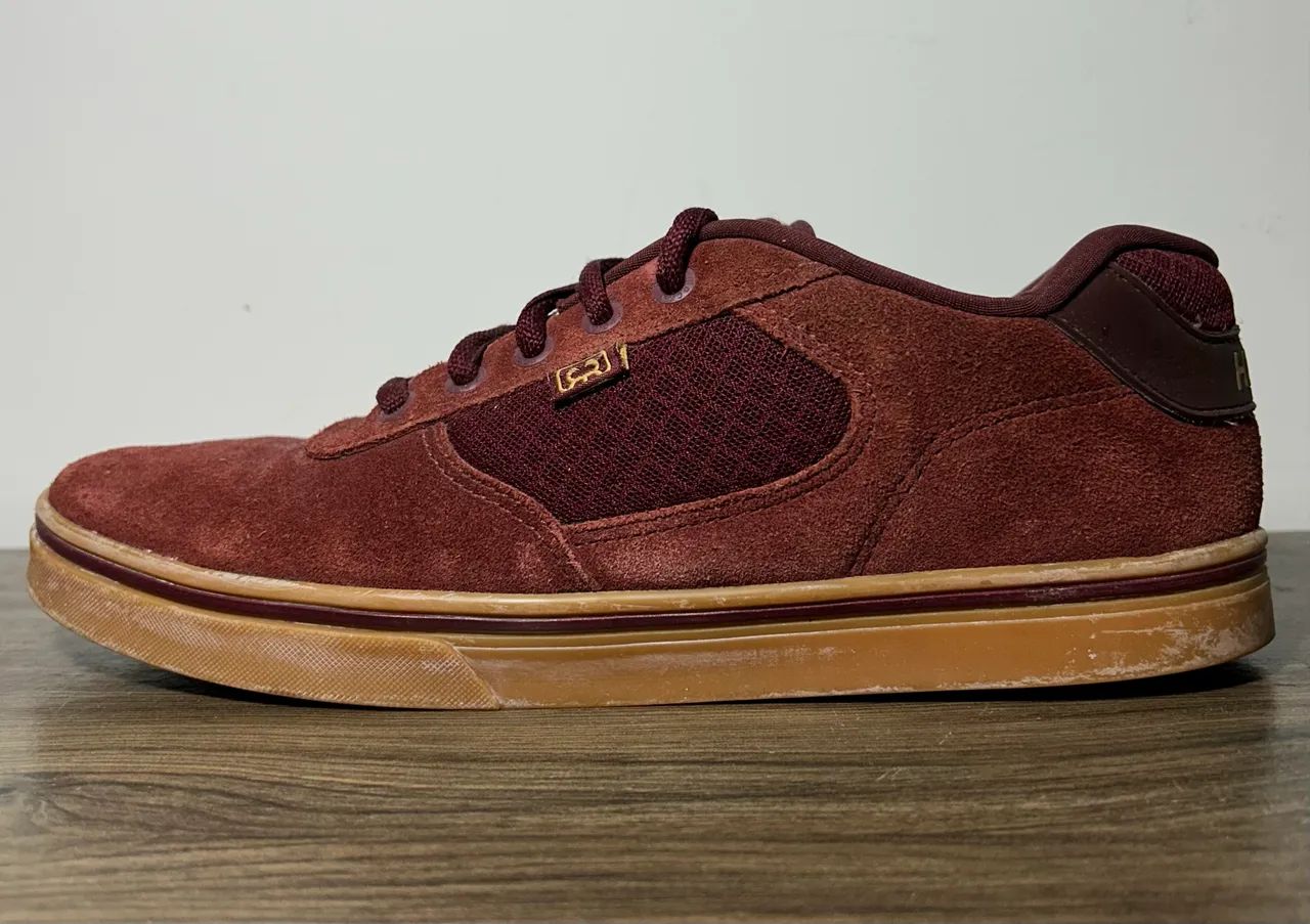 Tênis Hocks Flat Lite Vinho Camurça Original - 43 / US 11 - Foto 4