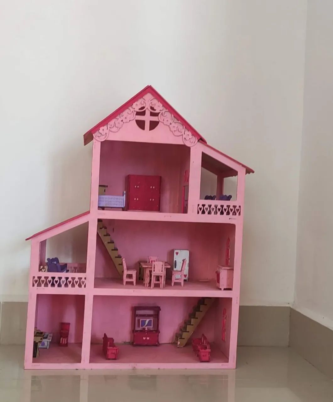 Casinha de Boneca de Madeira  - Foto 2