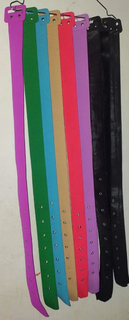 CINTOS FEMININOS COM 105 cm de comprimento e 5 cm de largura - VÁRIAS CORES  - Foto 4