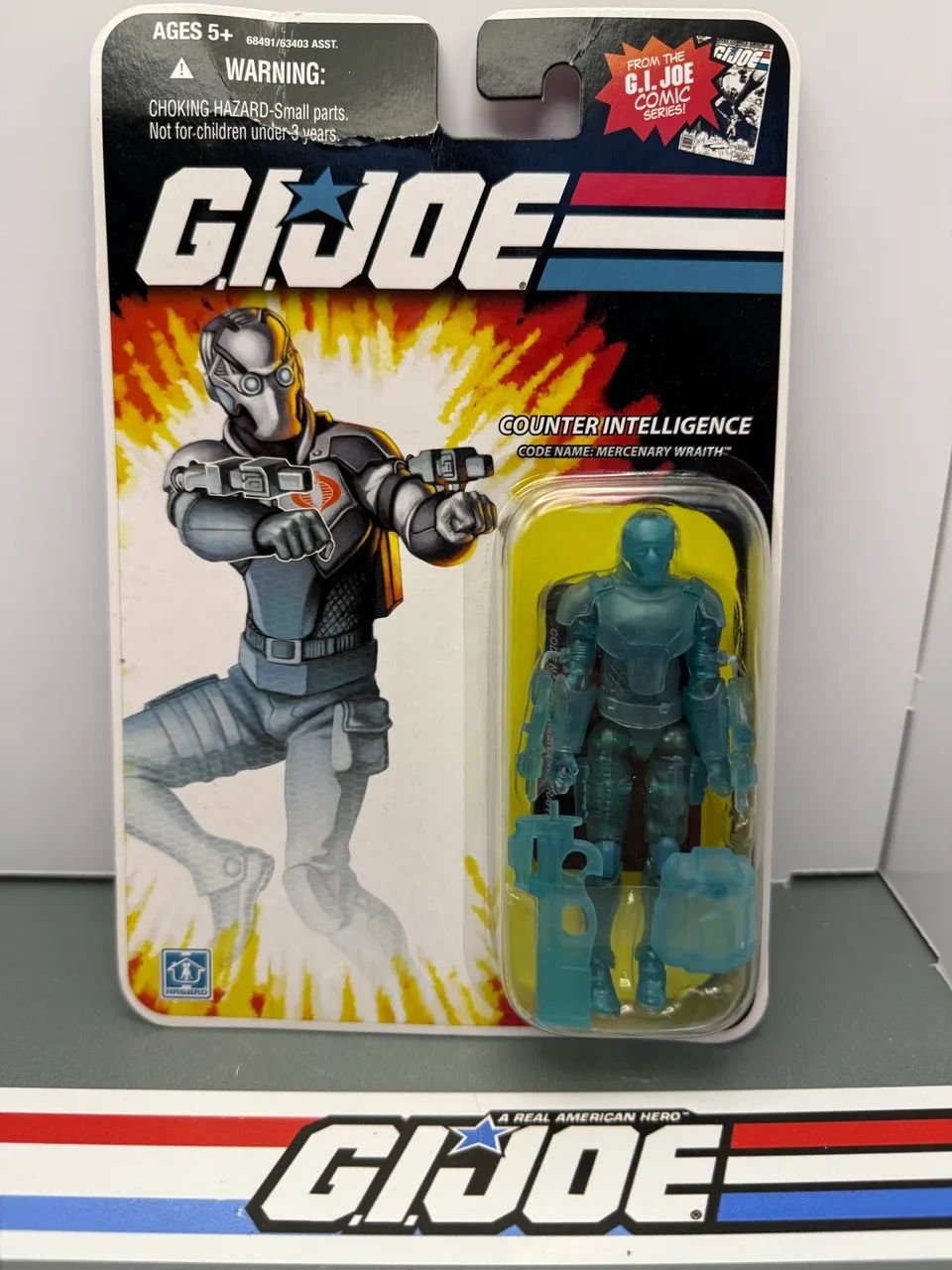 Gi Joe Cobra Mercenary Wraith Counter Intelligence - 2008 - Comandos em ação 