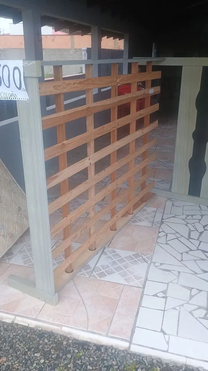 Cama com colchão e cuba de inox para pia - Foto 5