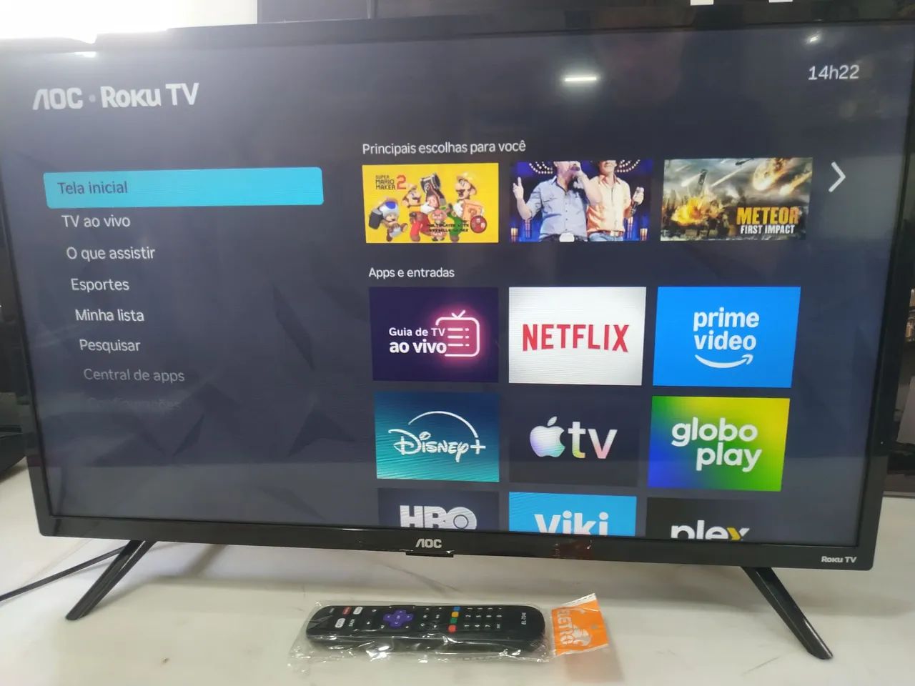 Tv AOC Roku Smart de 32 polegadas 