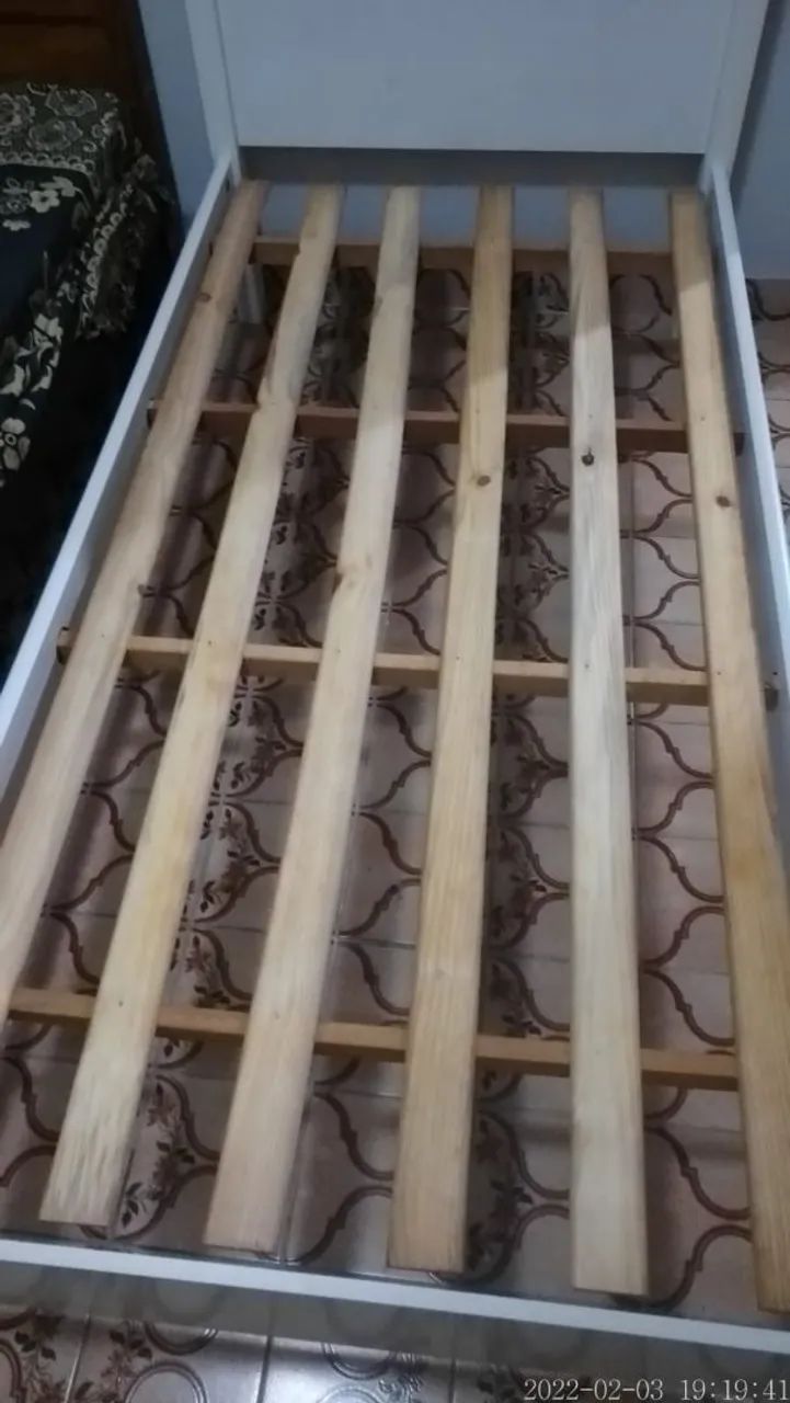 Cama de solteiro laca branca  - Foto 5