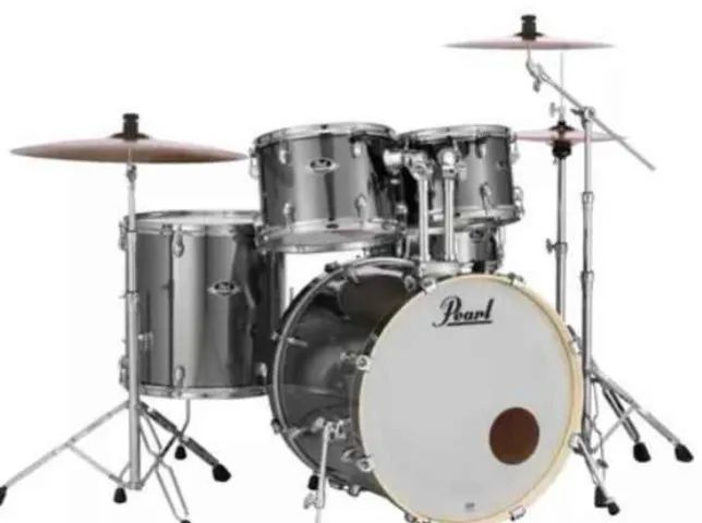 Bateria Pearl Export Smokey Chrome - Foto 2