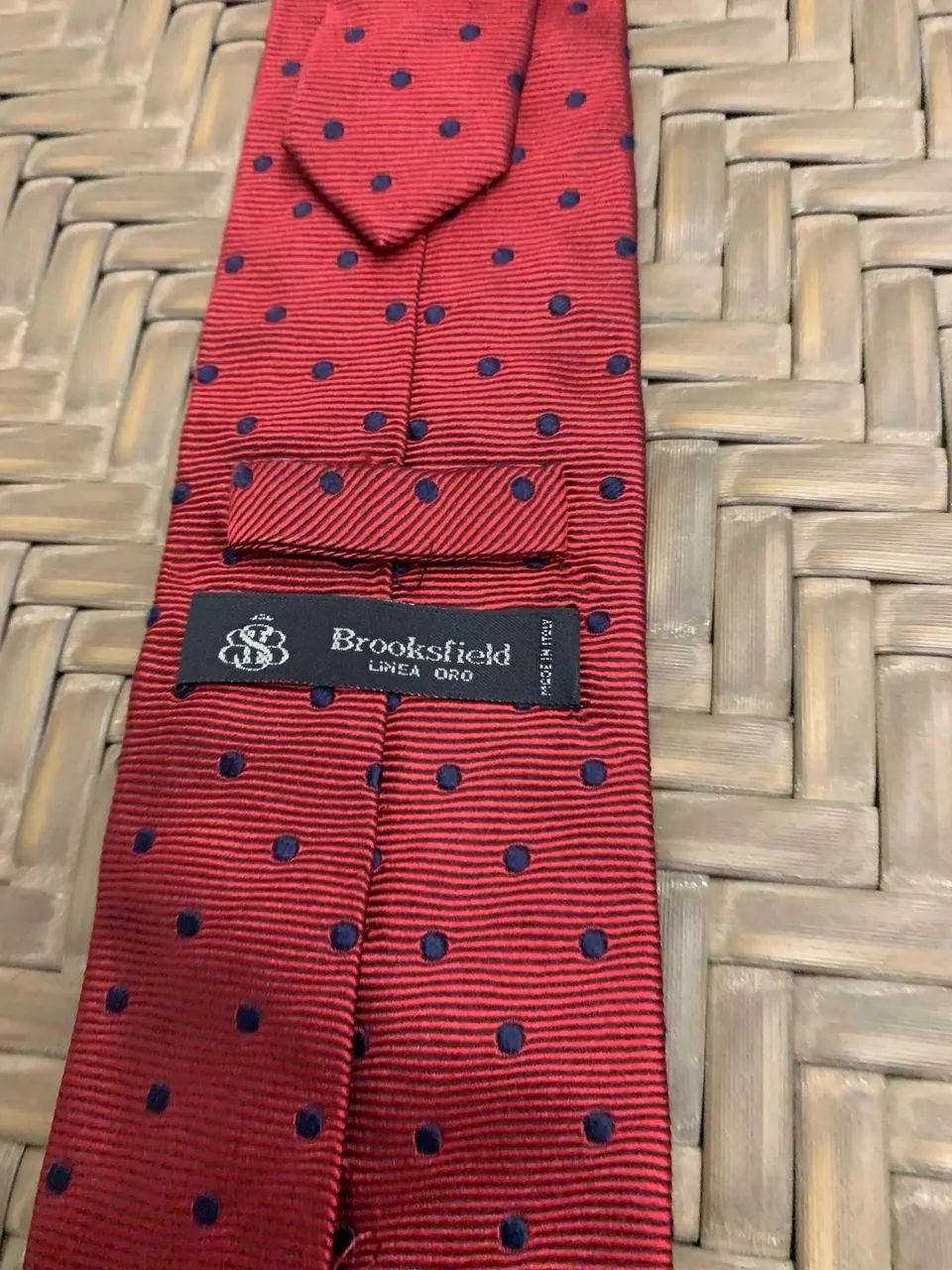 Gravata Brooksfield vermelha 