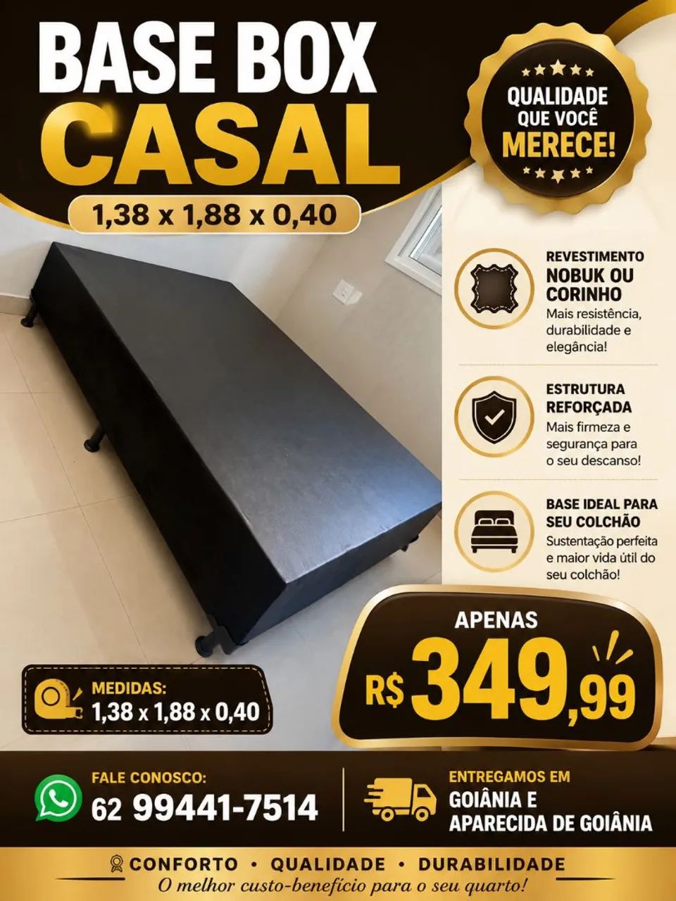 Base box casal 