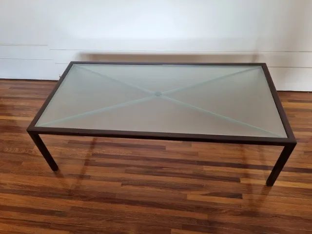 Mesa de centro em estrutura metálica e vidro temperado - Foto 3