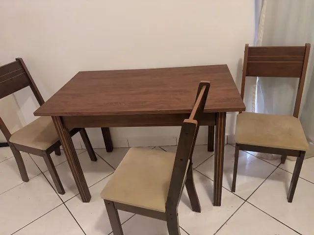 Mesa de Jantar com 3 Cadeiras - Foto 2