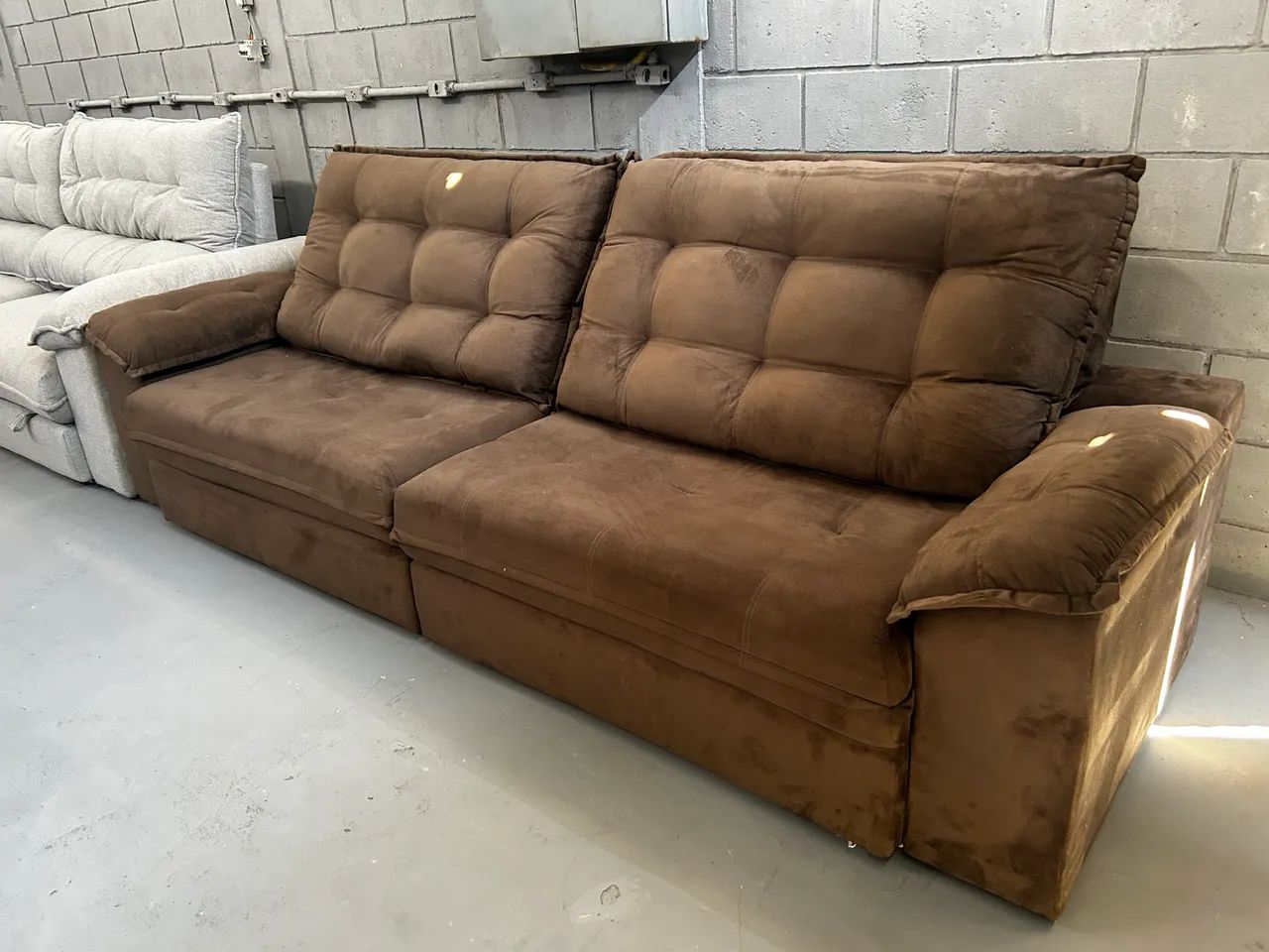 Sofá Retrátil e Reclinável GIGANTE 2.90m ( Direto da Fábrica )  - Foto 4
