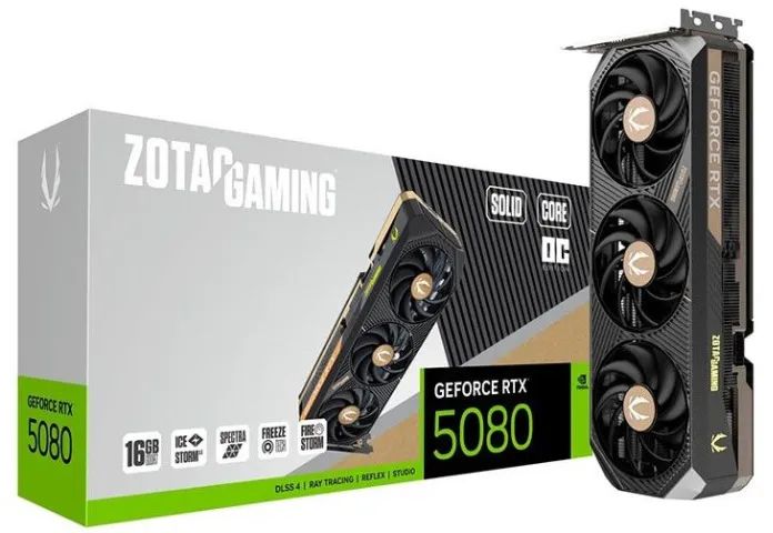RTX 5080 16gb Solid Core OC ZOTAC (Novas + Garantia)