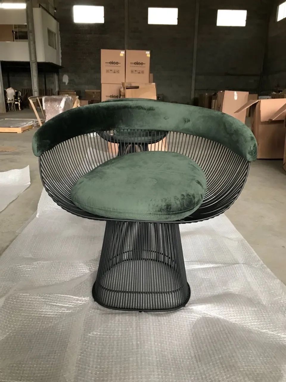 Poltrona Platner verde 
