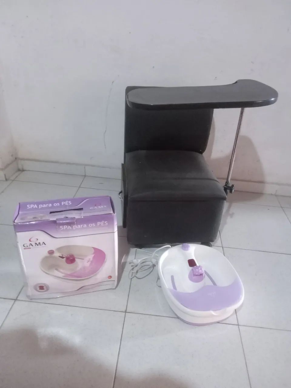 Cadeira de manicure e SPA para os pés. 