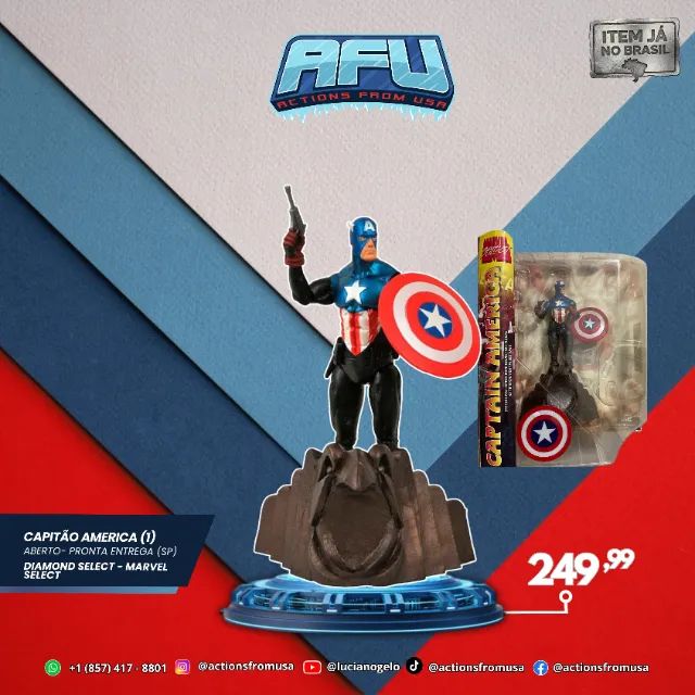 Capitão América Buck Marvel Select Hasbro