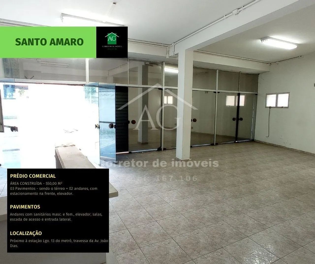 EDIFÍCIO PRÉDIO PARA VENDA OU LOCAÇÃO, SANTO AMARO, SAO PAULO - SP