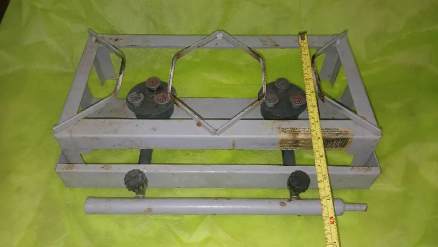 Fogareiro a gás de bancada com 2 bocas