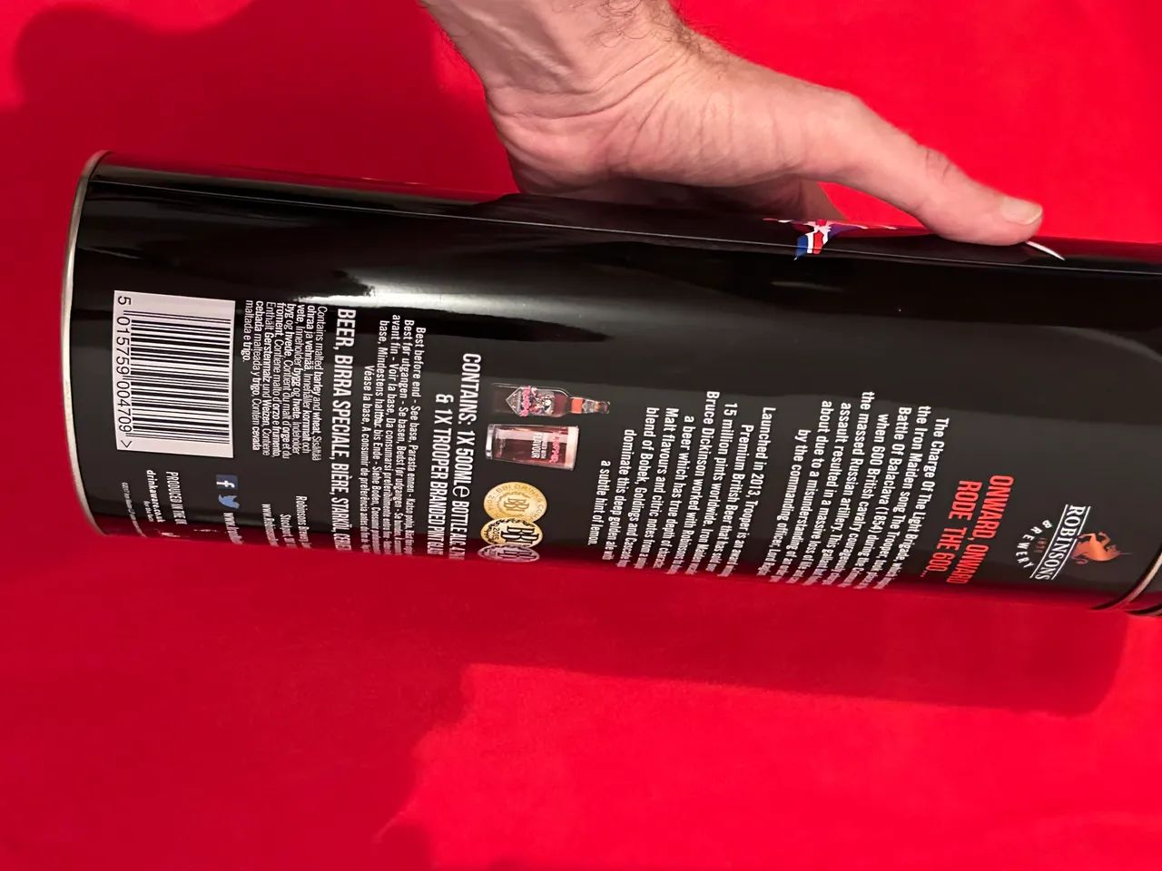 Cerveja trooper beer limitada box lata cerveja Maiden trooper colecao  - Foto 3