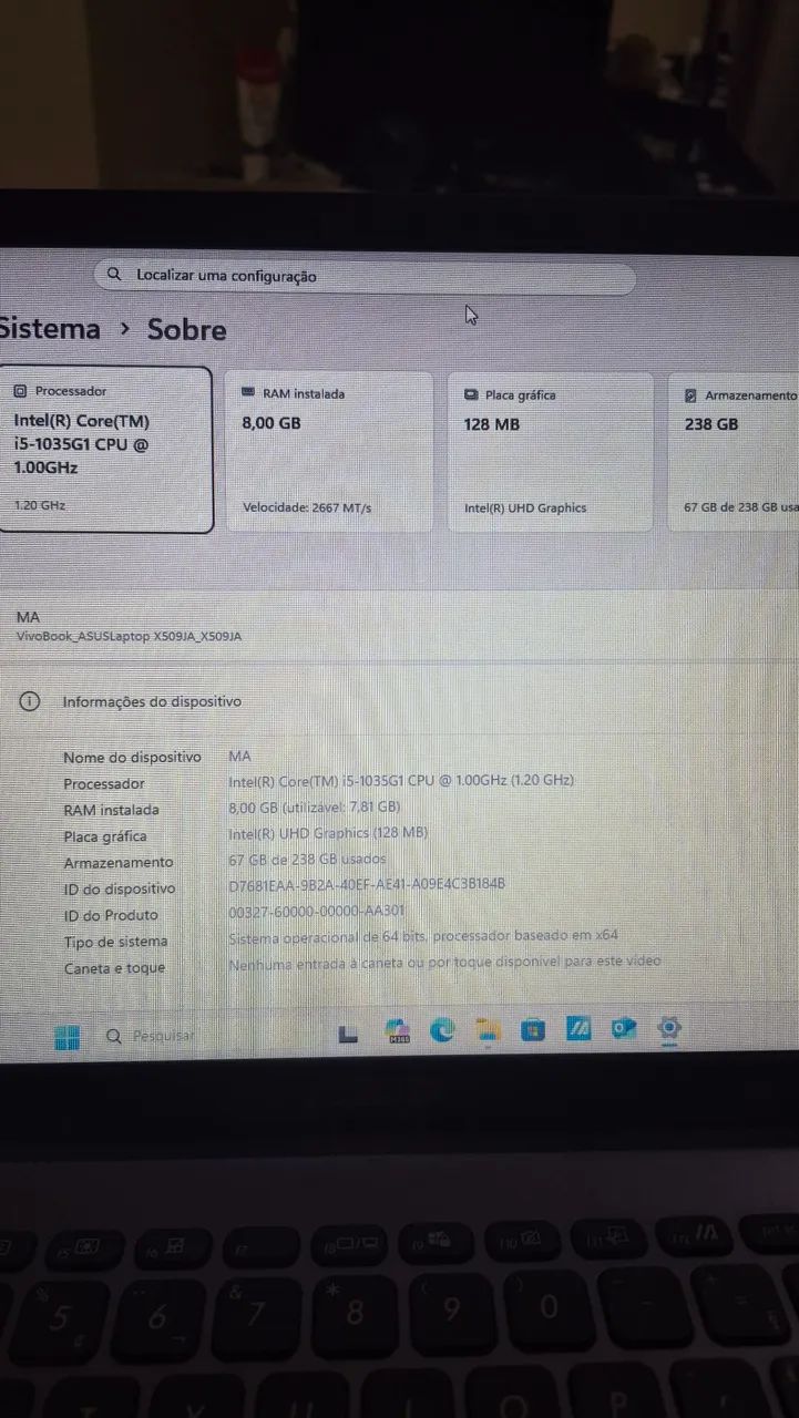 Notebook asus i5 10ª geração - Foto 4